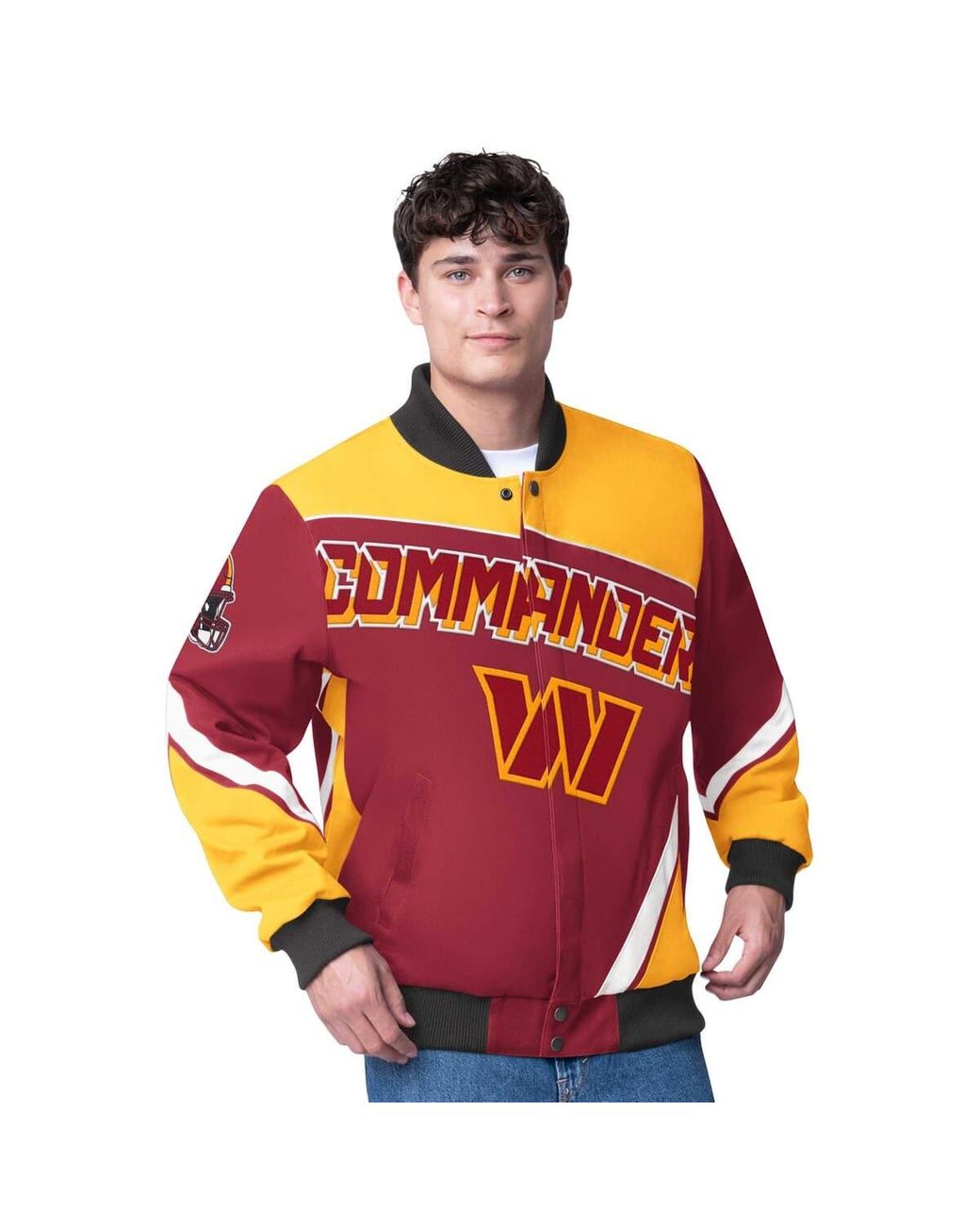 G-III Extreme Red Washington Commanders Maximum Racing Full-Snap Jacket for men
