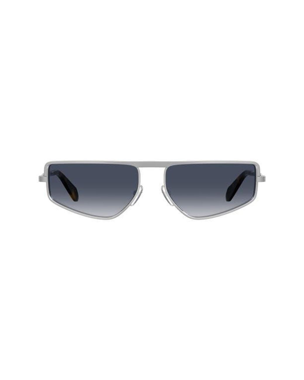 Moschino Blue 59M Square Flat Top Sunglasses for men