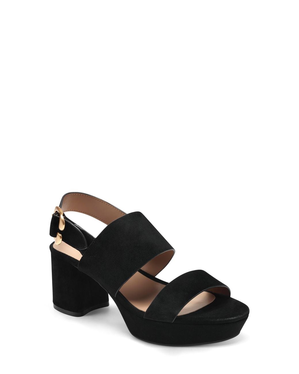 Aerosoles Black Camera Platform Sandal