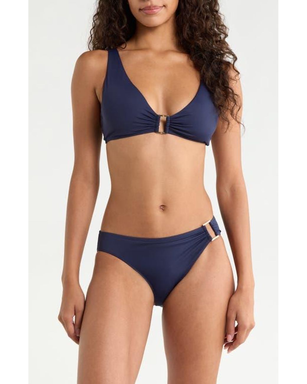 Ralph Lauren Blue Ring Bikini Top