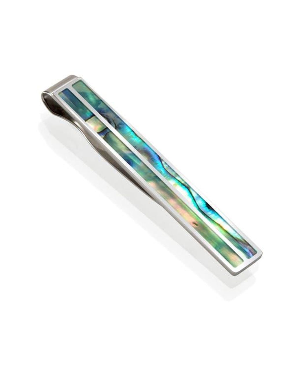 M-clip Blue Abalone Tie Clip for men