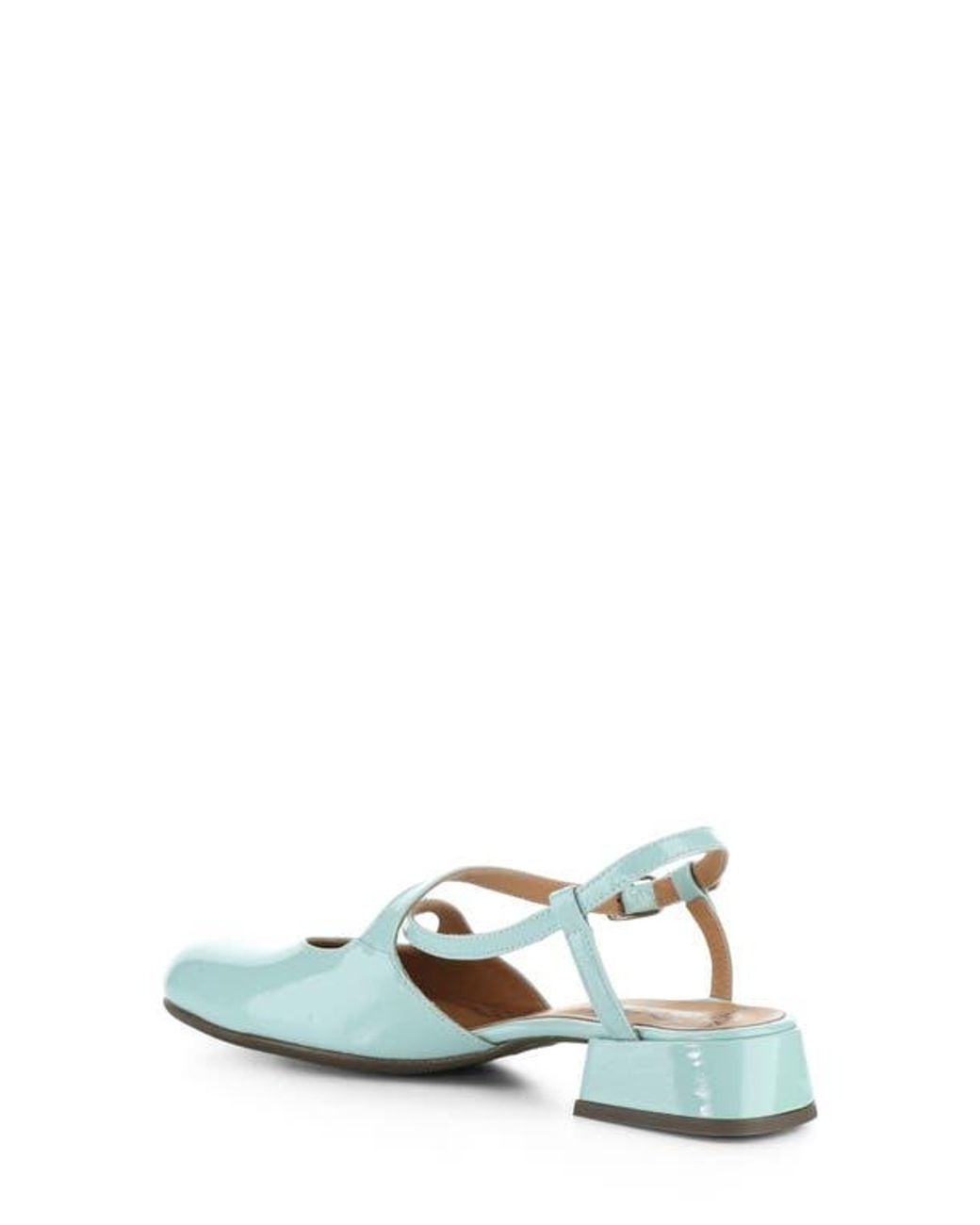 Fly London Blue Cark Ankle Strap Pump