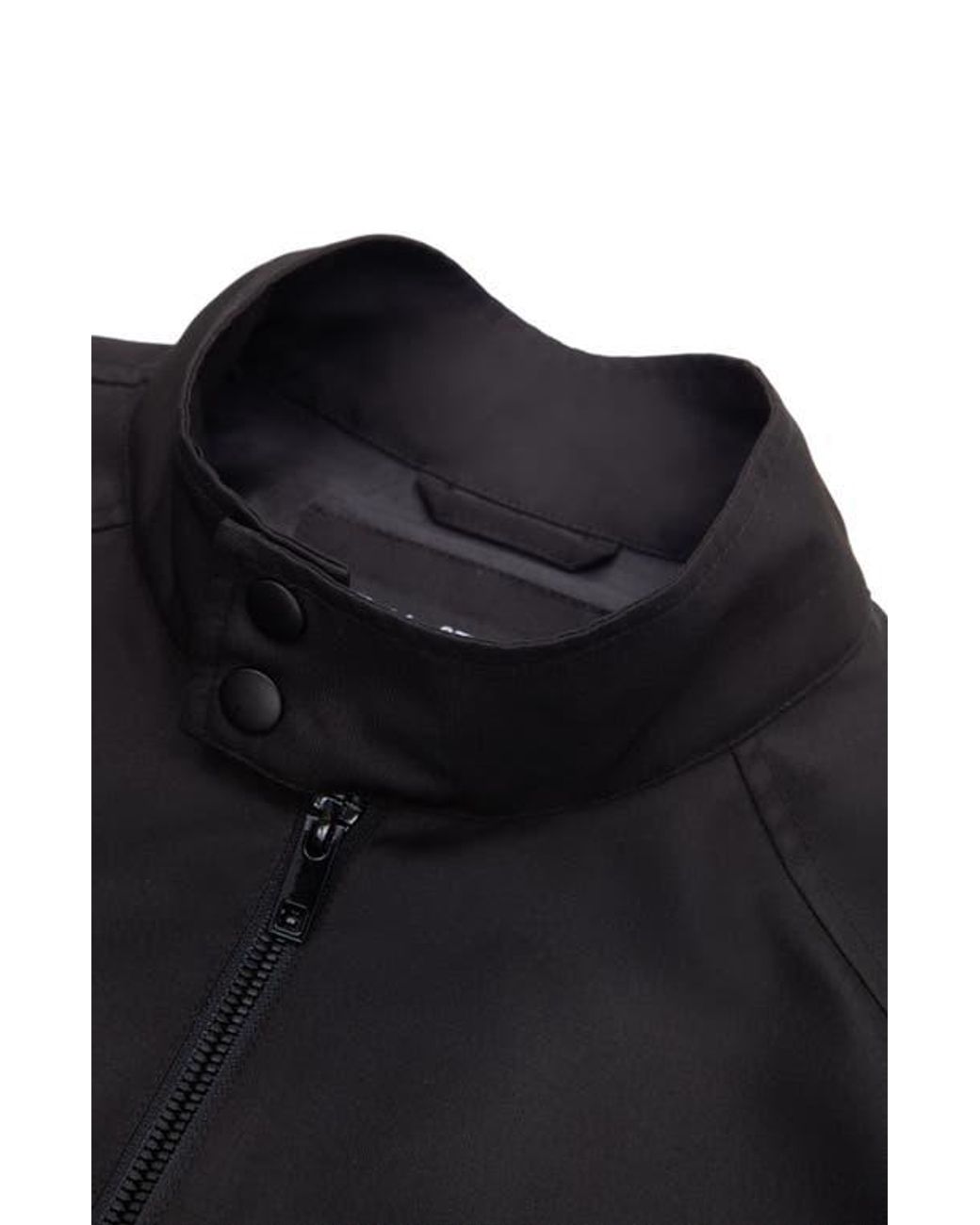 Rokka&Rolla Black Classic Full Zip Bomber Jacket for men