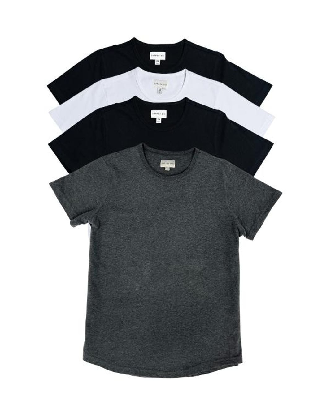 Dapper Boi Black Drop-Cut Crew Neck 4-Pack 2.0