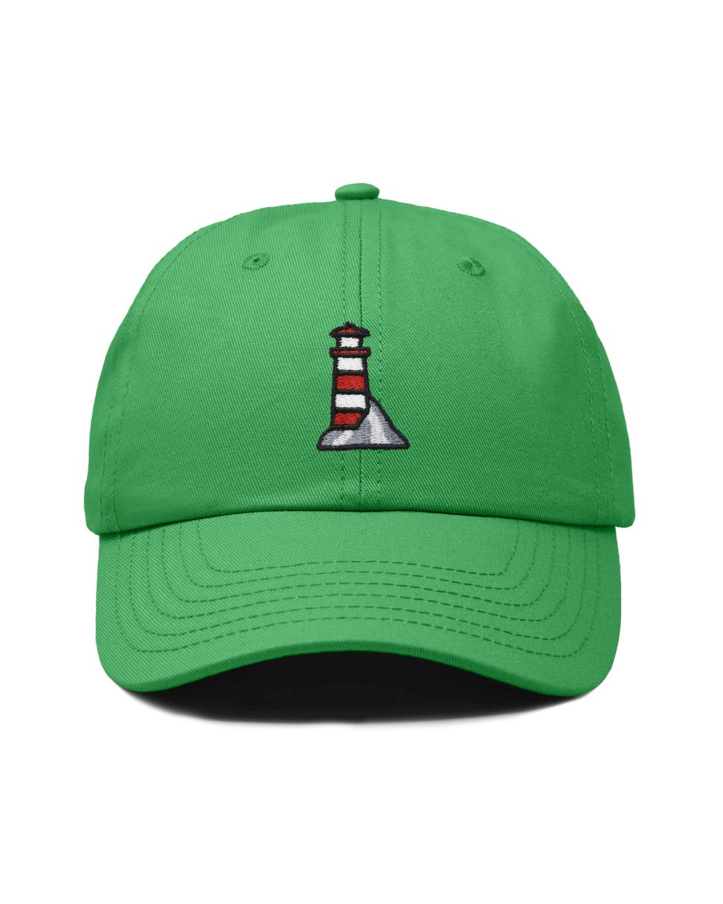 Alix Green Lighthouse Embroidered Dad Hat