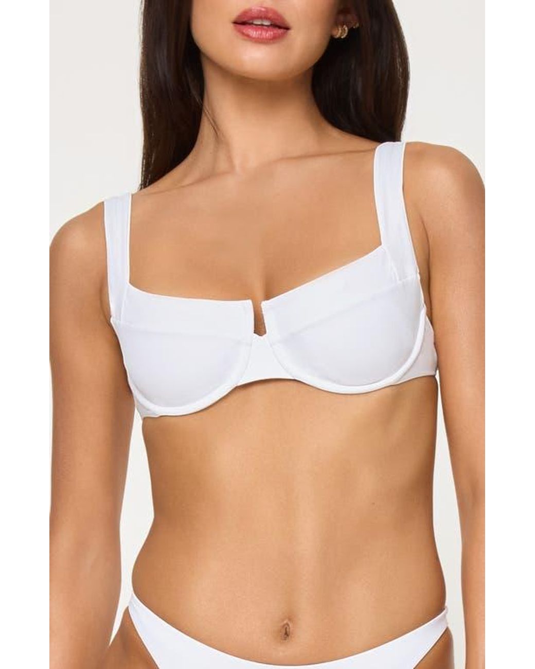 LSPACE Blue Mako Underwire Bikini Top