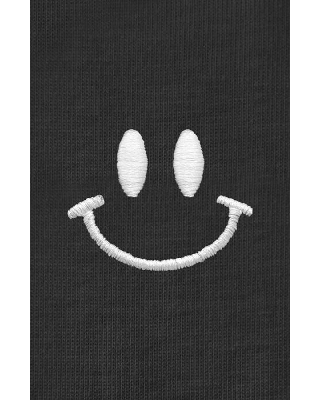 Alix Black Smile Face Tee