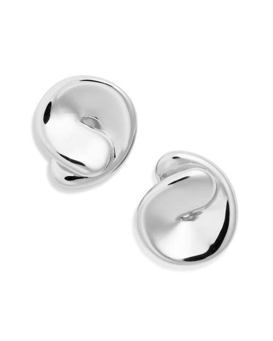Jenny Bird Metallic Rio Button Stud Earrings