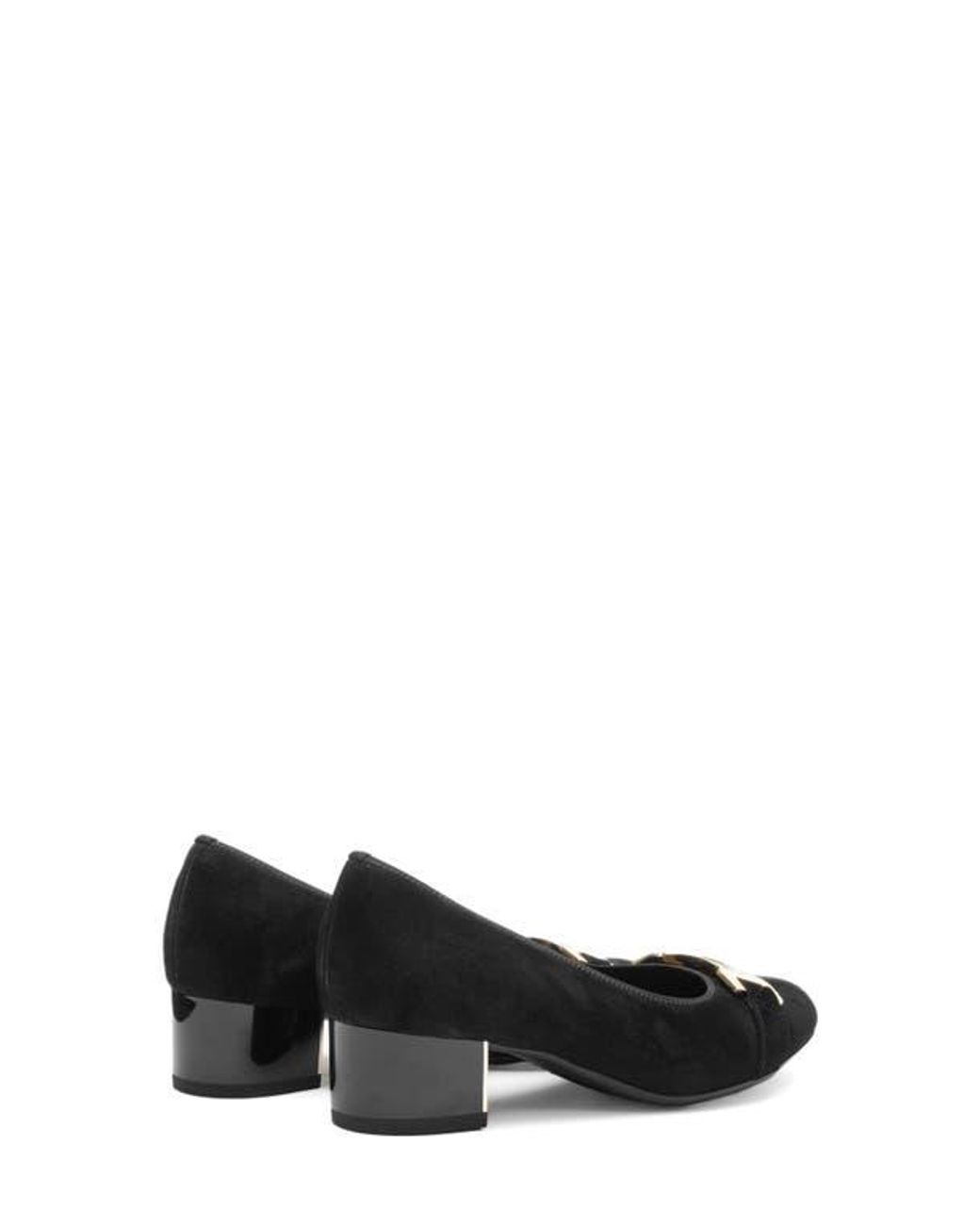 Ara Black Nebula Block Heel Pump