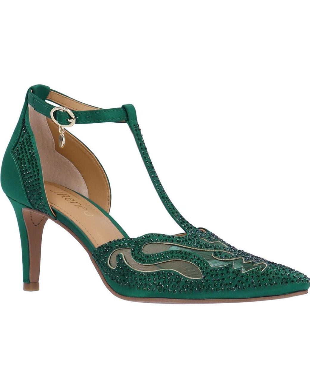 J. Reneé Green Lisha Rhinestone Pointed Toe Pump