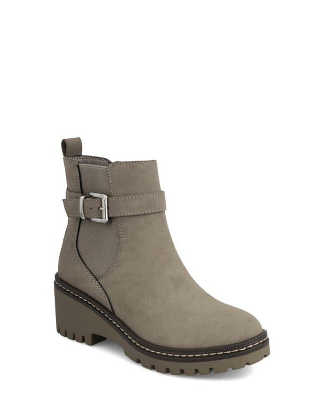 MIA Brown Elis Block Heel Boot