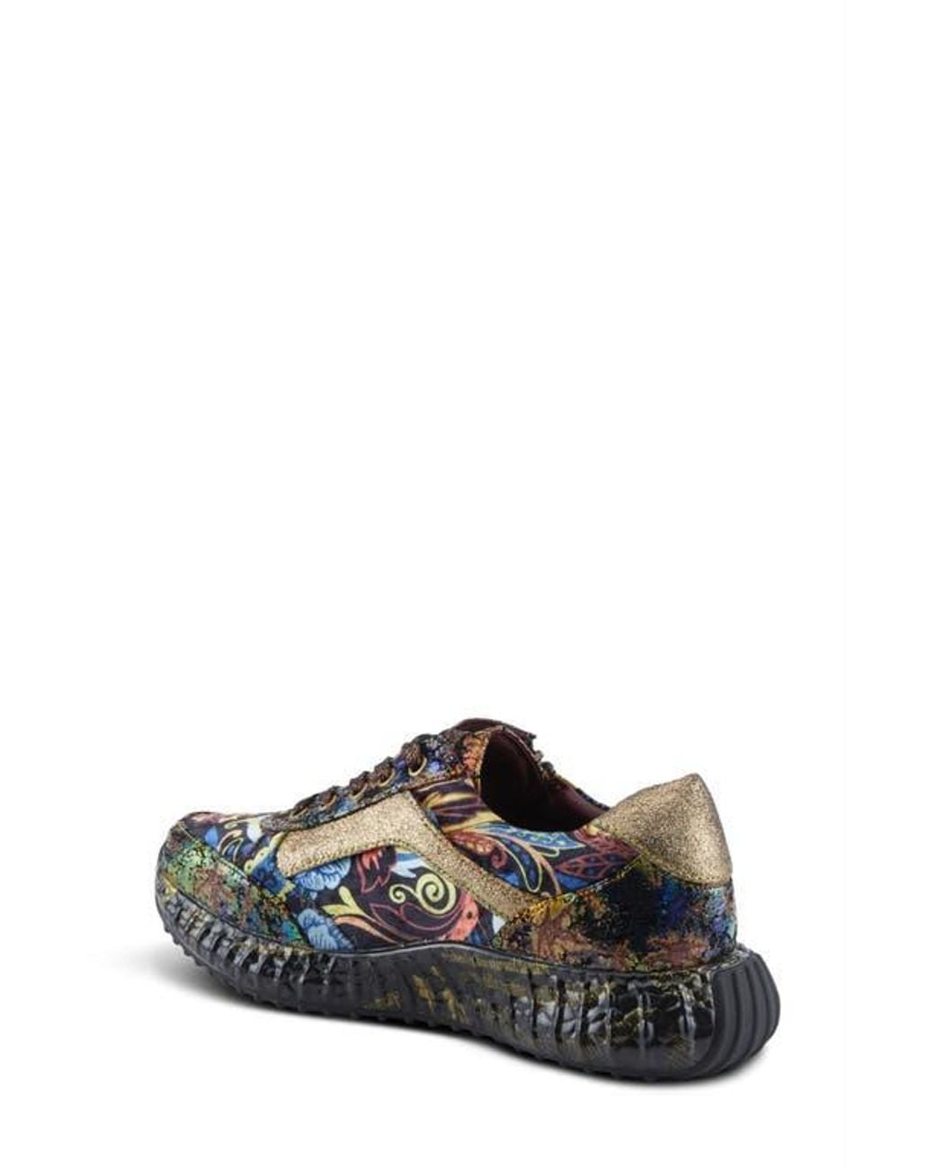 Spring Step Blue Javana Platform Sneaker