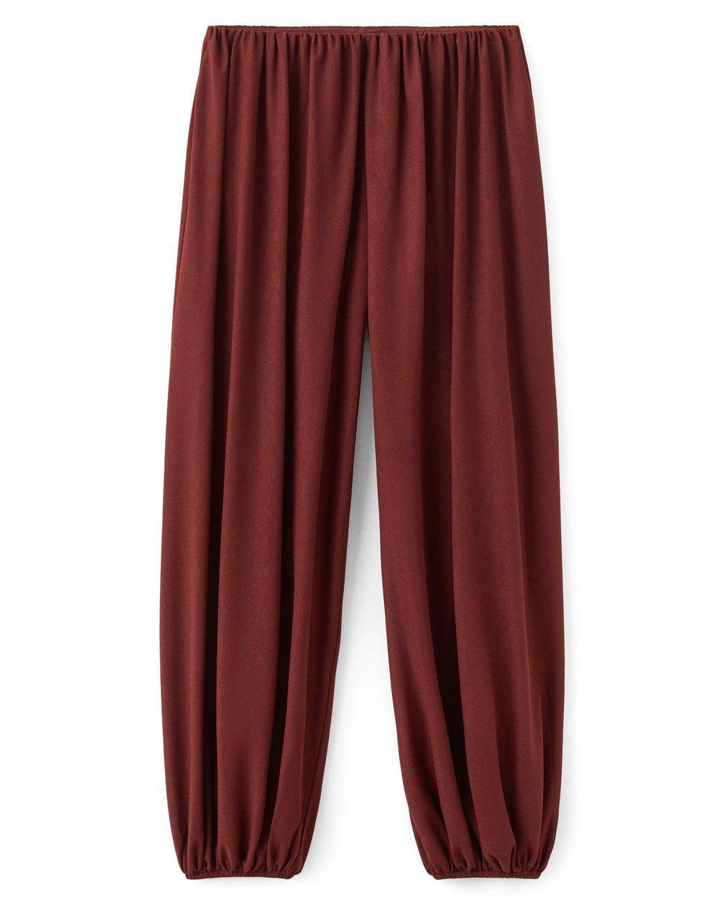 Mango Red Pleated Balloon Pants