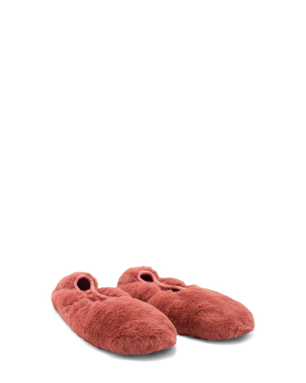 Mango Red Faux Fur Slipper