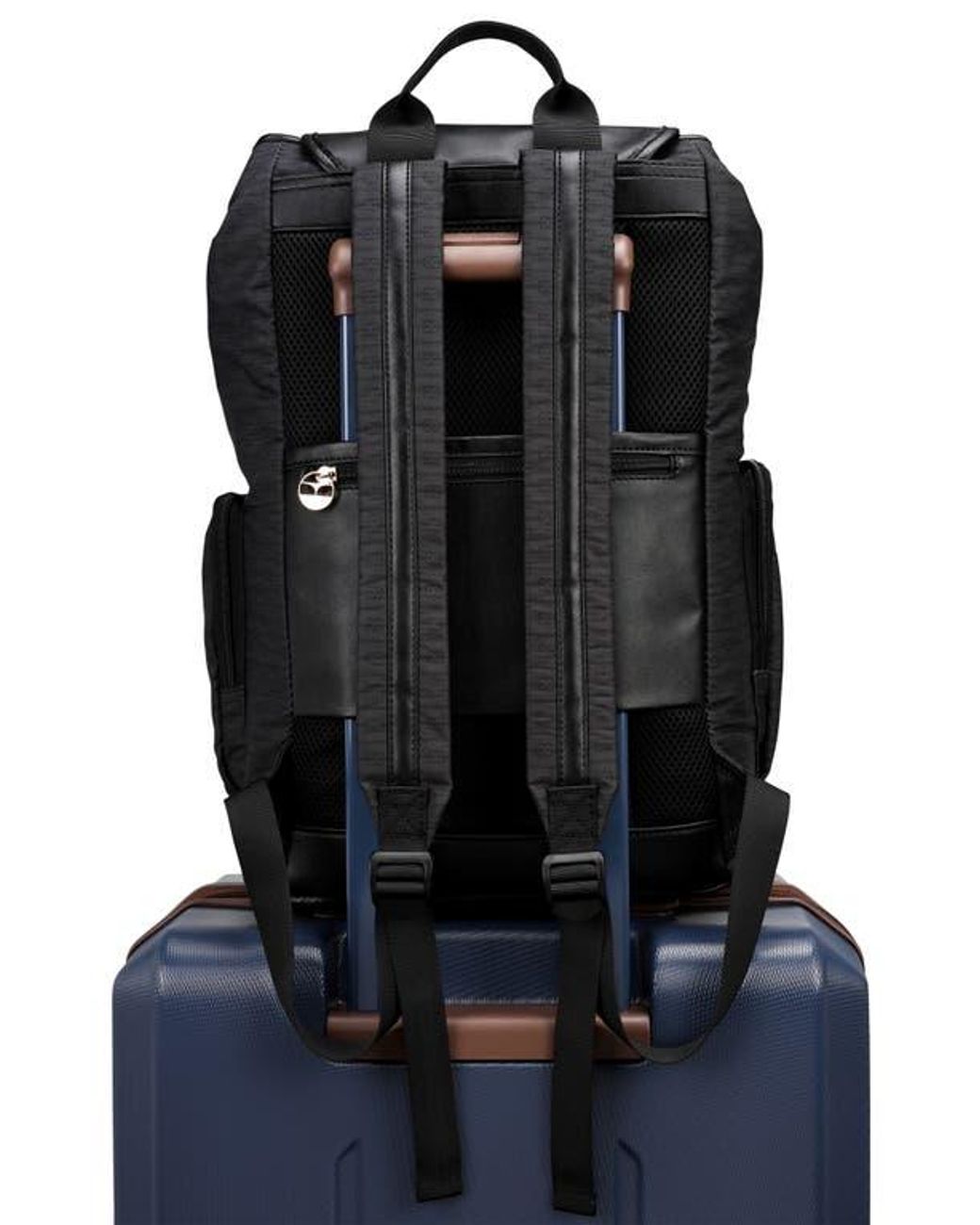 Elle Black Eleganza 25L Monogram Backpack