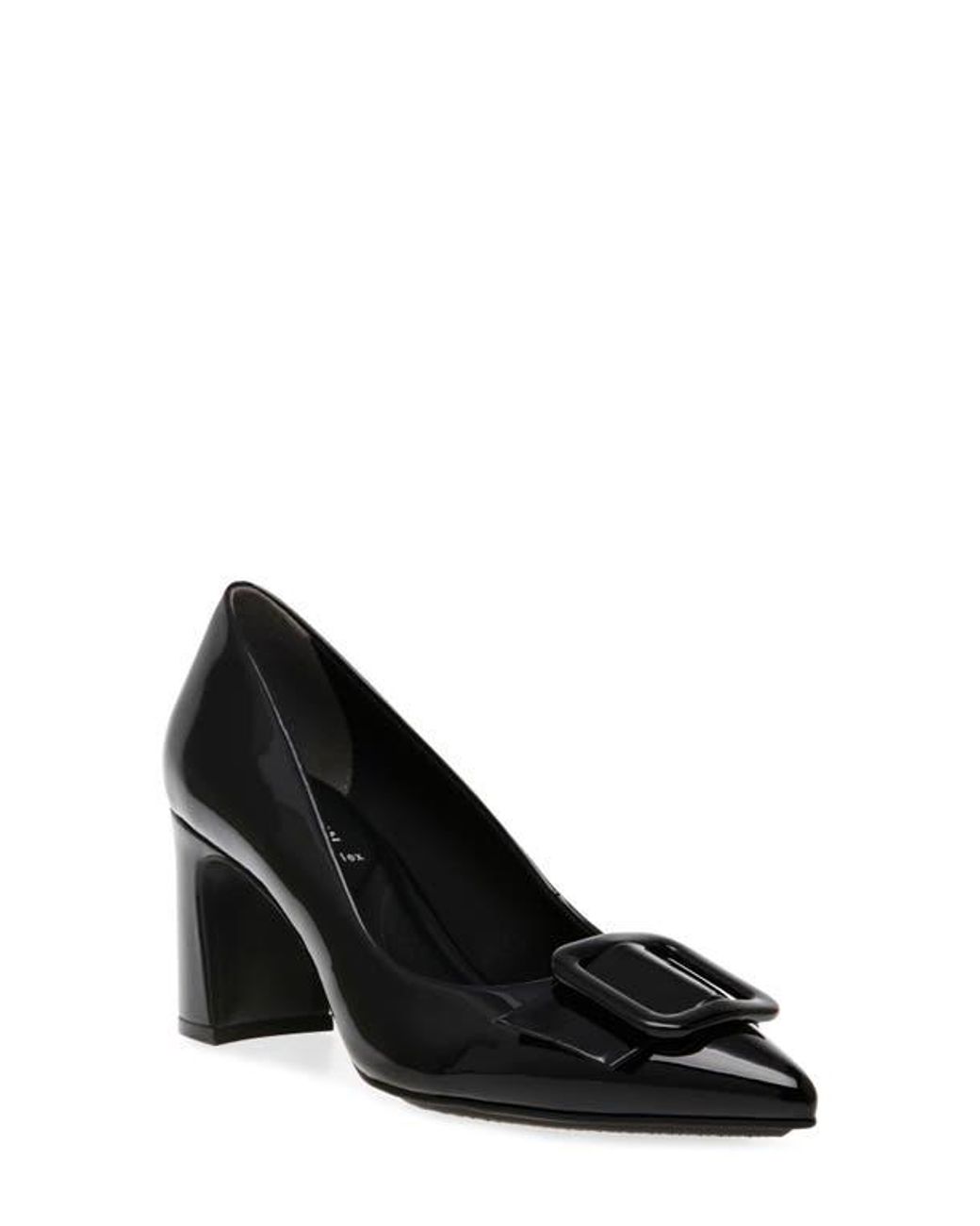 Anne Klein Black Bentley Buckle Pump