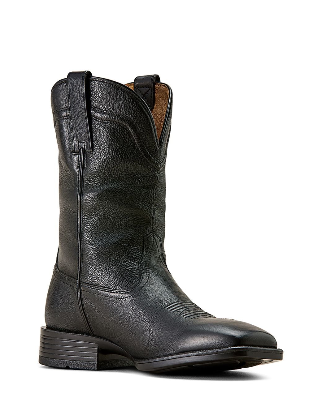Ariat Black Alden Wide Square Toe Western Boot for men