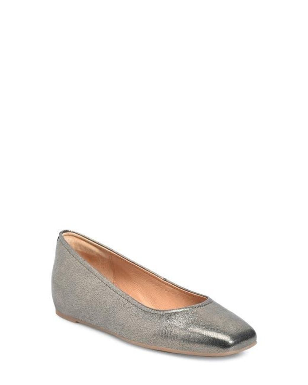 Söfft Gray Poppy Square Toe Flat