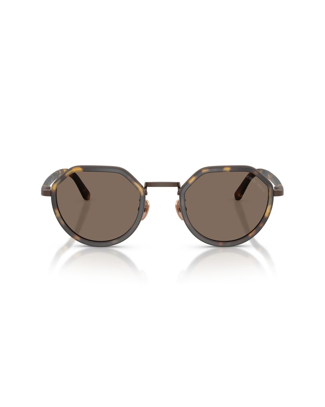 Armani Multicolor 48Mm Round Sunglasses for men