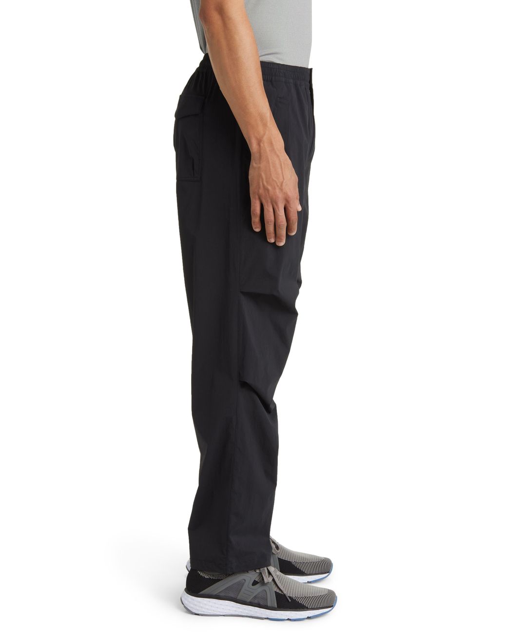 Zella Rush Water Resistant Stretch Nylon Pants in Black for Men