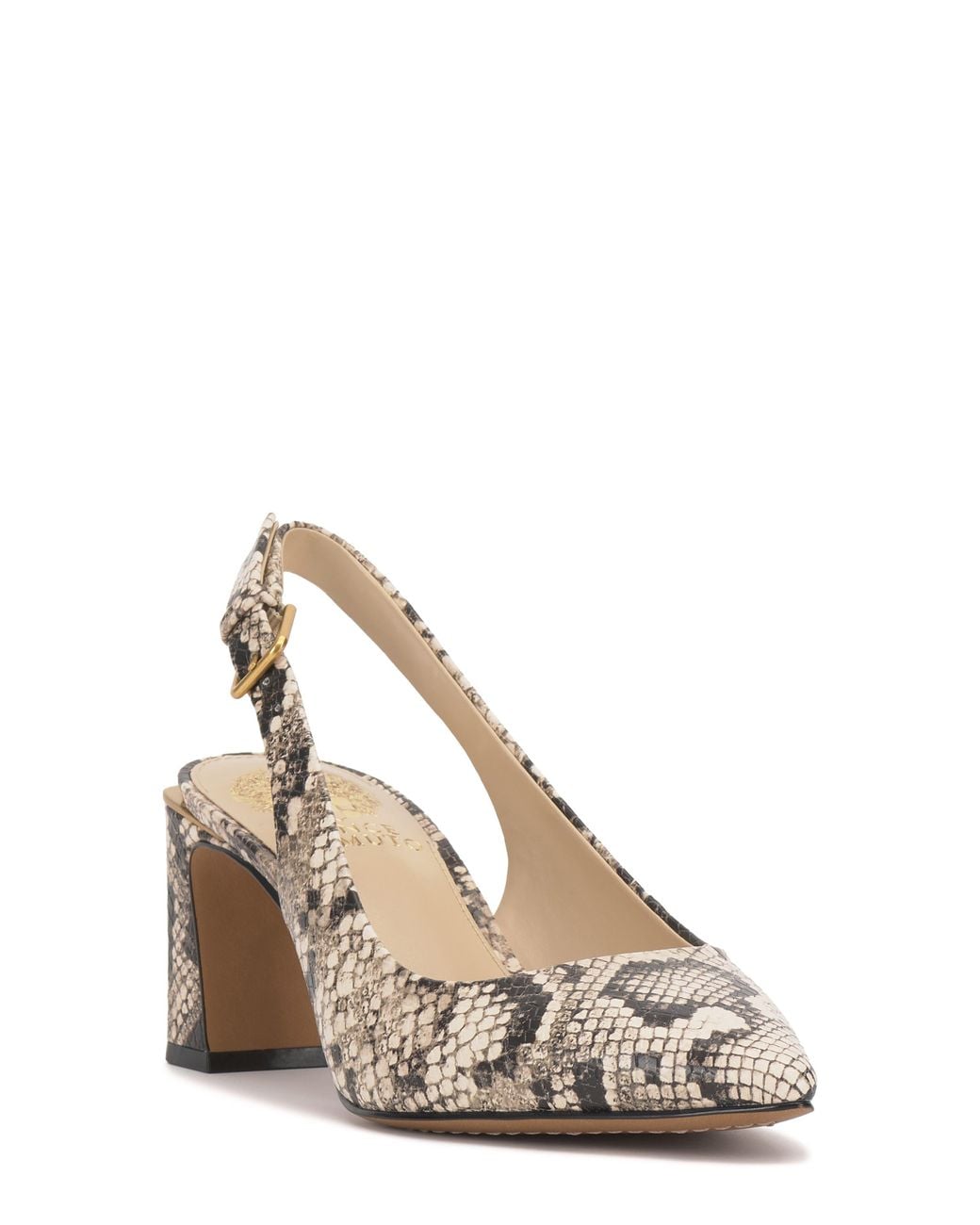 Vince Camuto Metallic Hamden Pointed Toe Slingback Pump