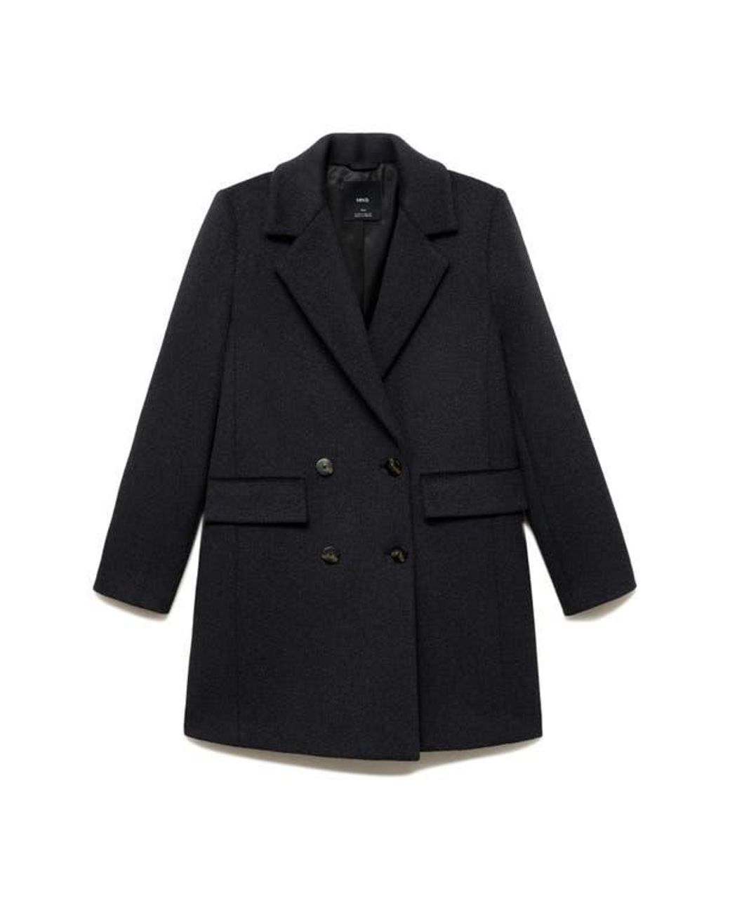 Mango Blue Double Breasted Coat
