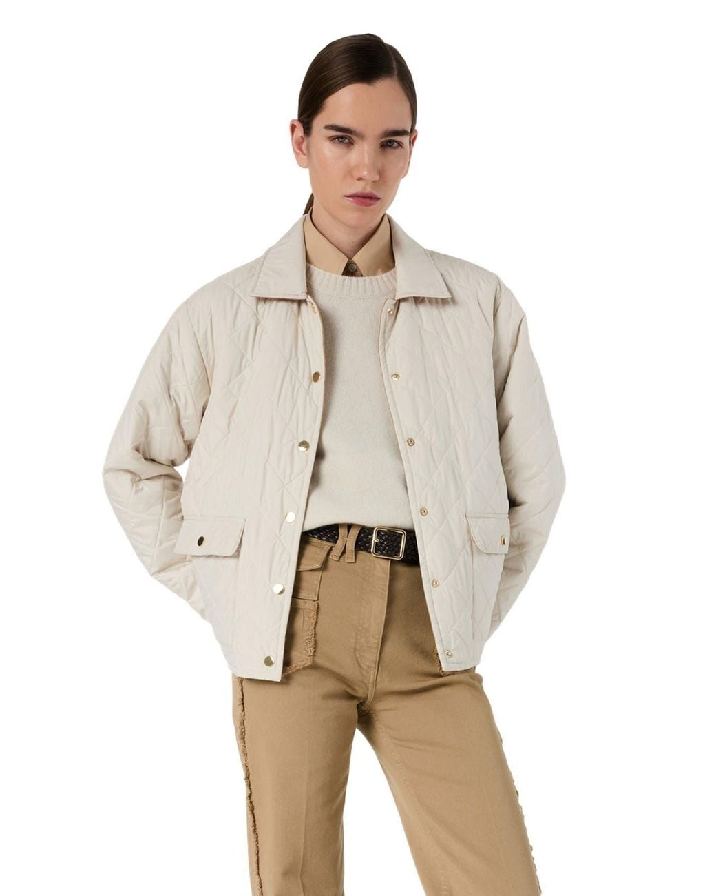 Gerard Darel Natural Pheona Reversible Jacket