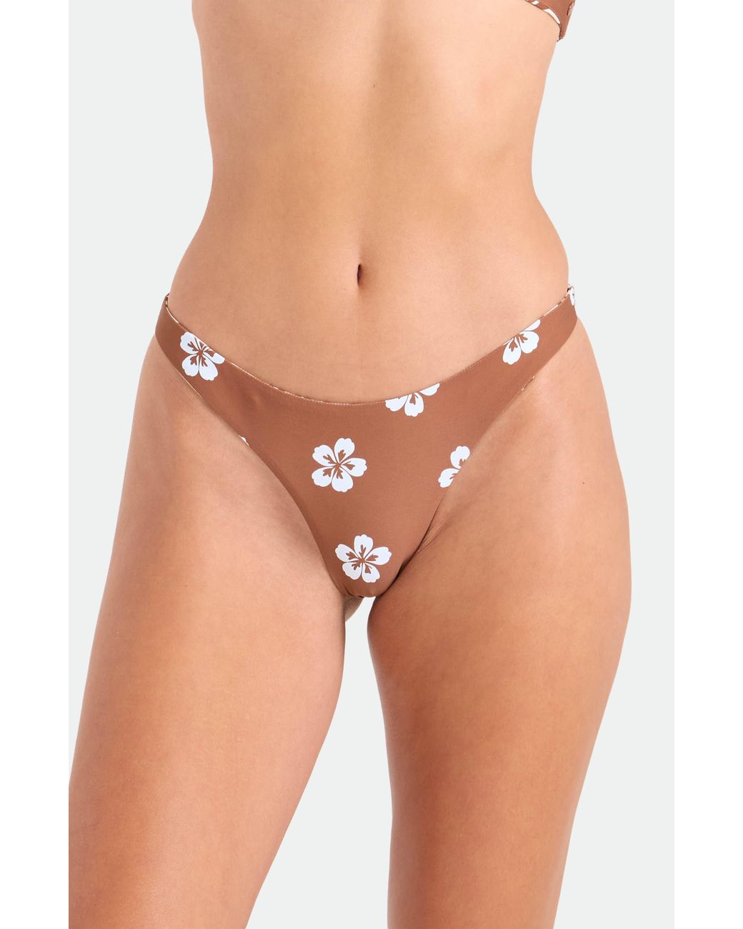 Volcom Orange Coco Retro Bloom Reversible Bikini Bottoms