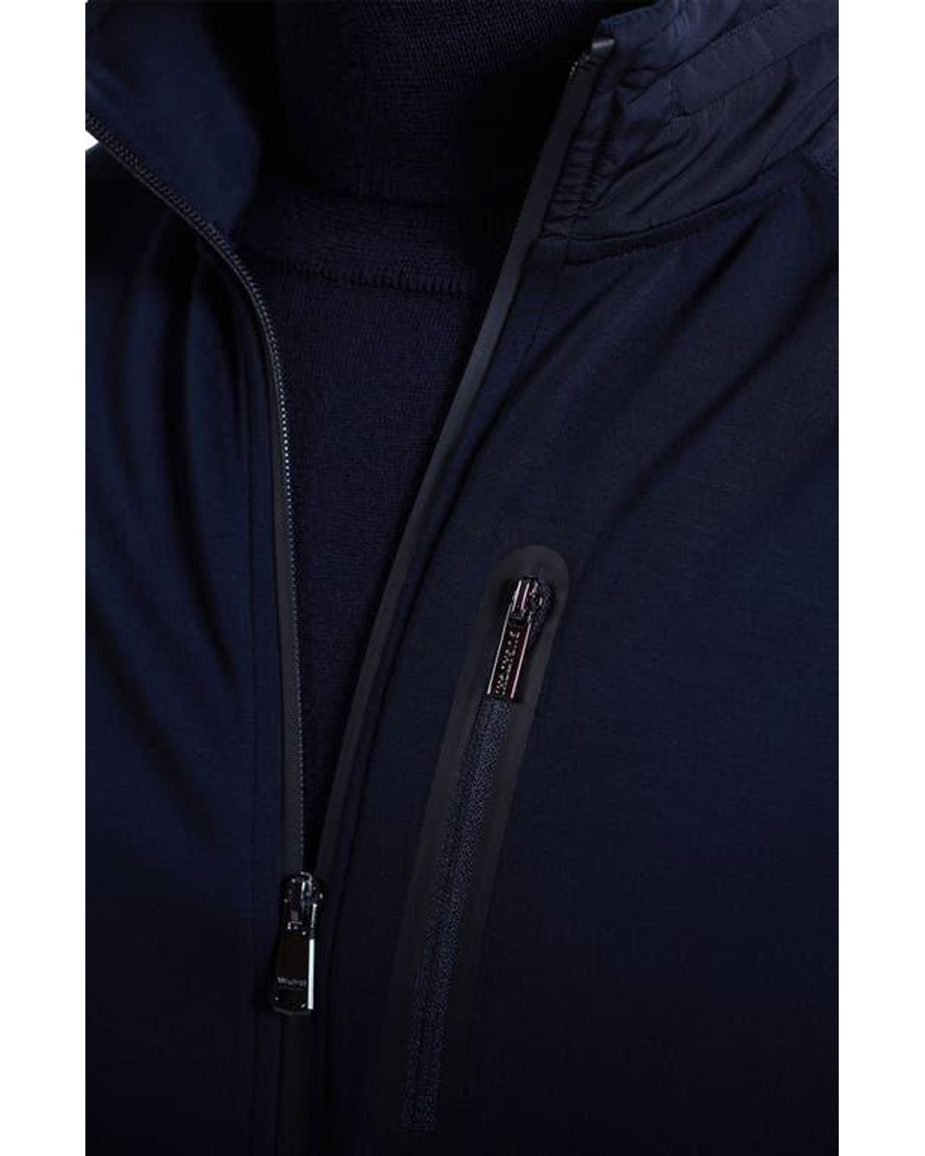 Bugatchi Blue Soft Touch Performance Knit Vest for men