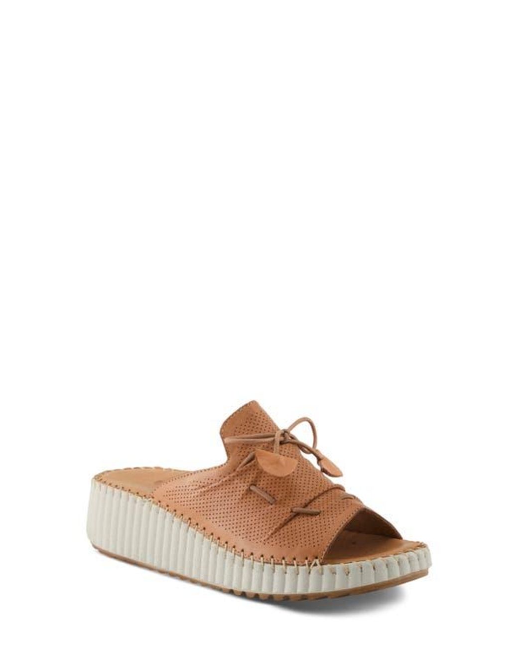 Spring Step Brown Nevelle Wedge Sandal