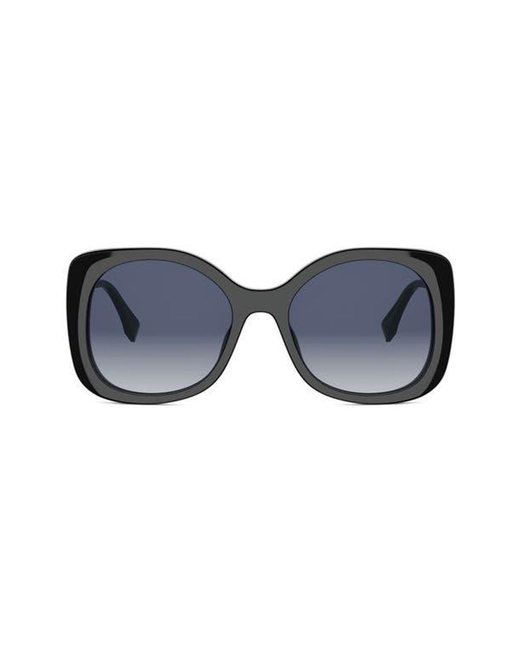 Fendi Blue Graphy 55Mm Gradient Square Sunglasses