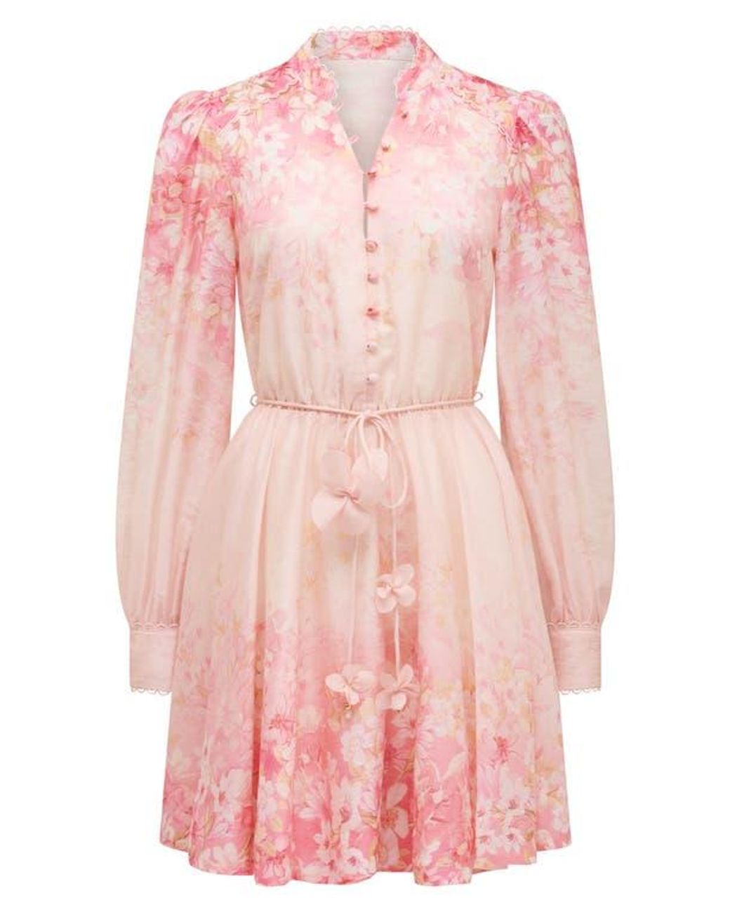 EVER NEW Shyla Floral Long Sleeve Dress in Pink | Lyst