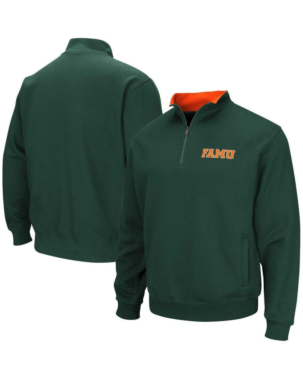 Colosseum Athletics Florida A & M Rattlers Tortugas Quarterzip Sweatshirt At Nordstrom in Green