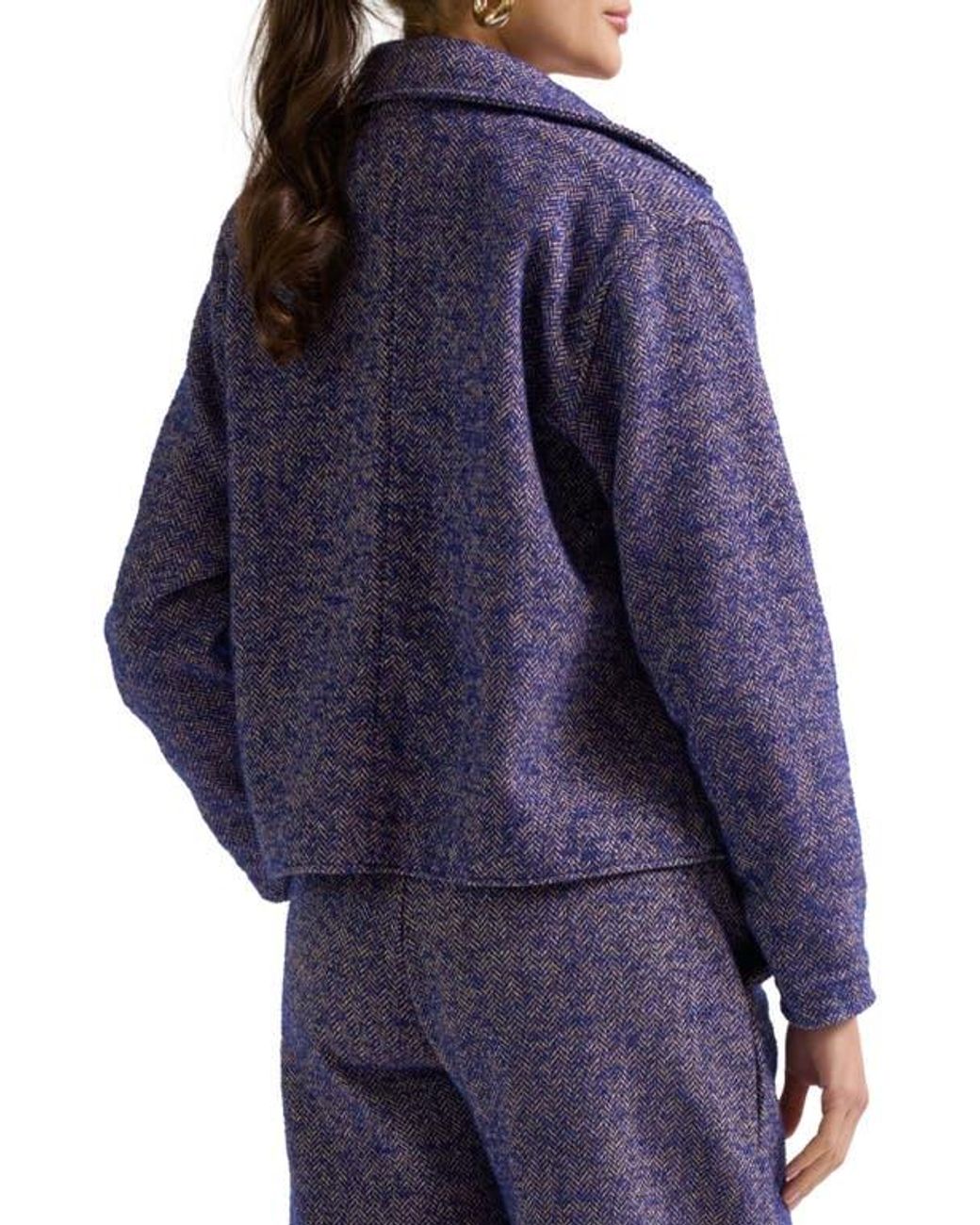 Cache Coeur Blue Pippa Maternity Jacket