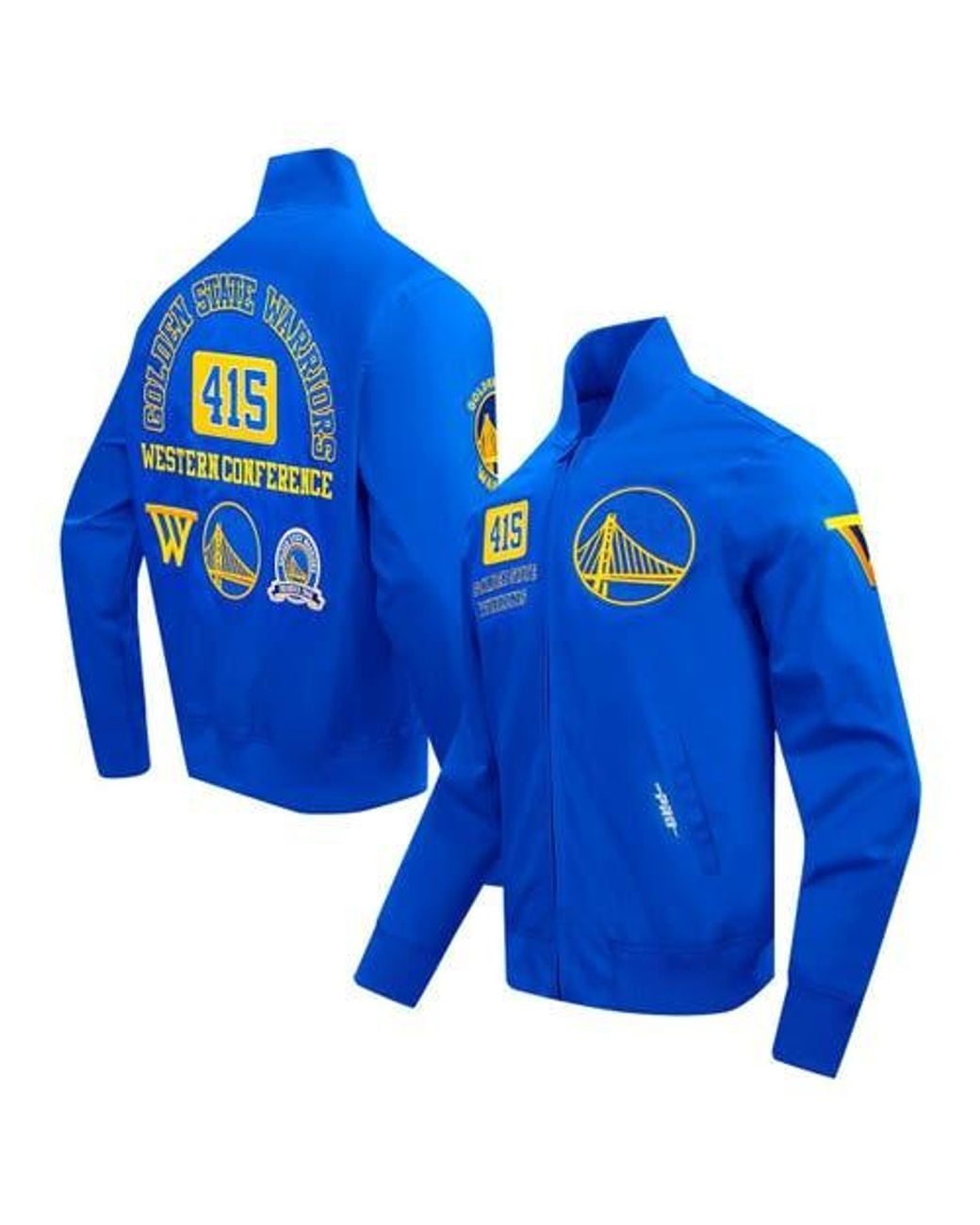 Pro Standard Blue Golden State Warriors Area Code Full-Zip Jacket for men