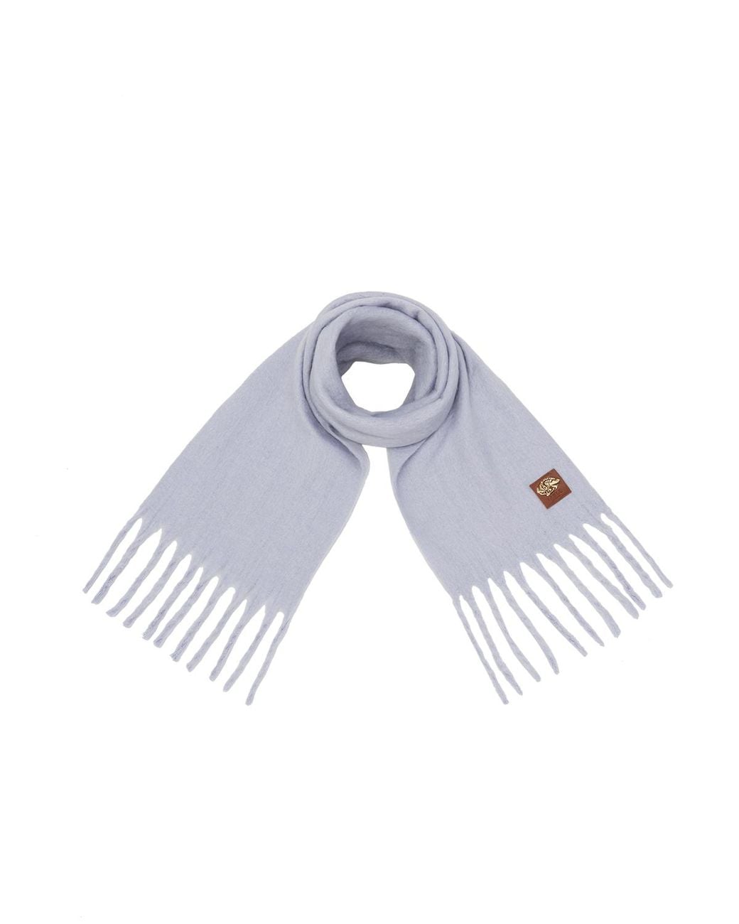 Fable England Blue Cosy Boucle Scarf
