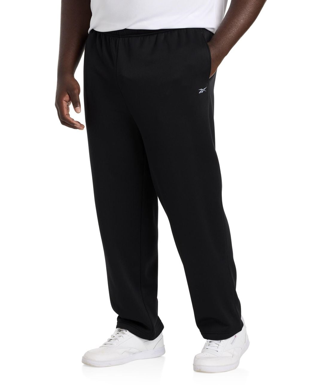 Reebok Black Big & Tall Performance Athletic-Fit Joggers for men