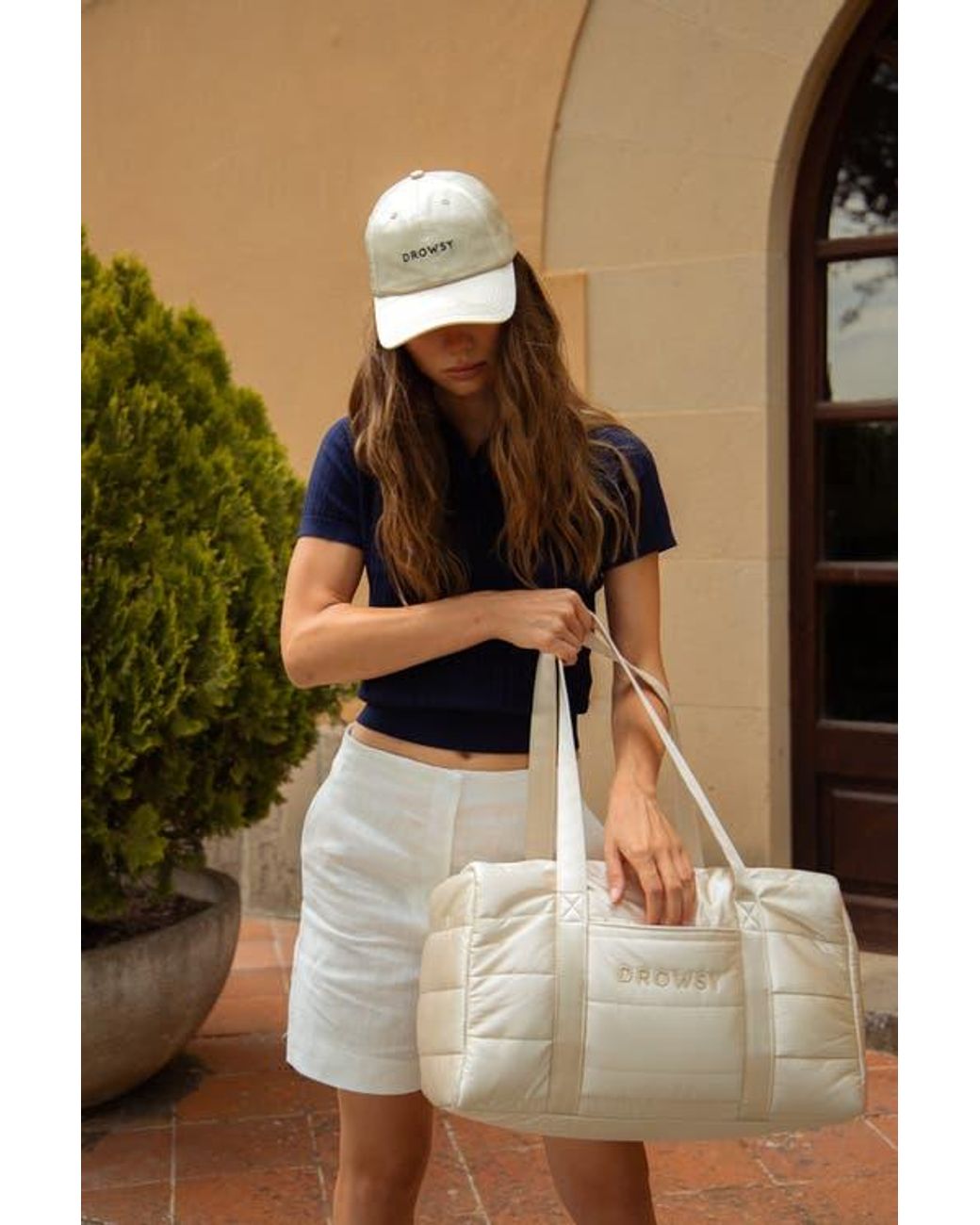 Drowsy White Silk Cap