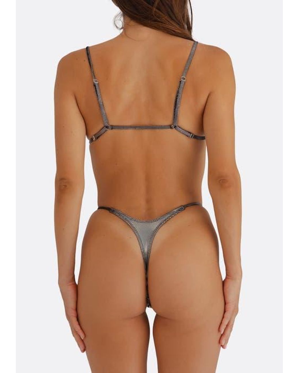 Minimale Animale Brown Wall Street Thong Bikini Bottom