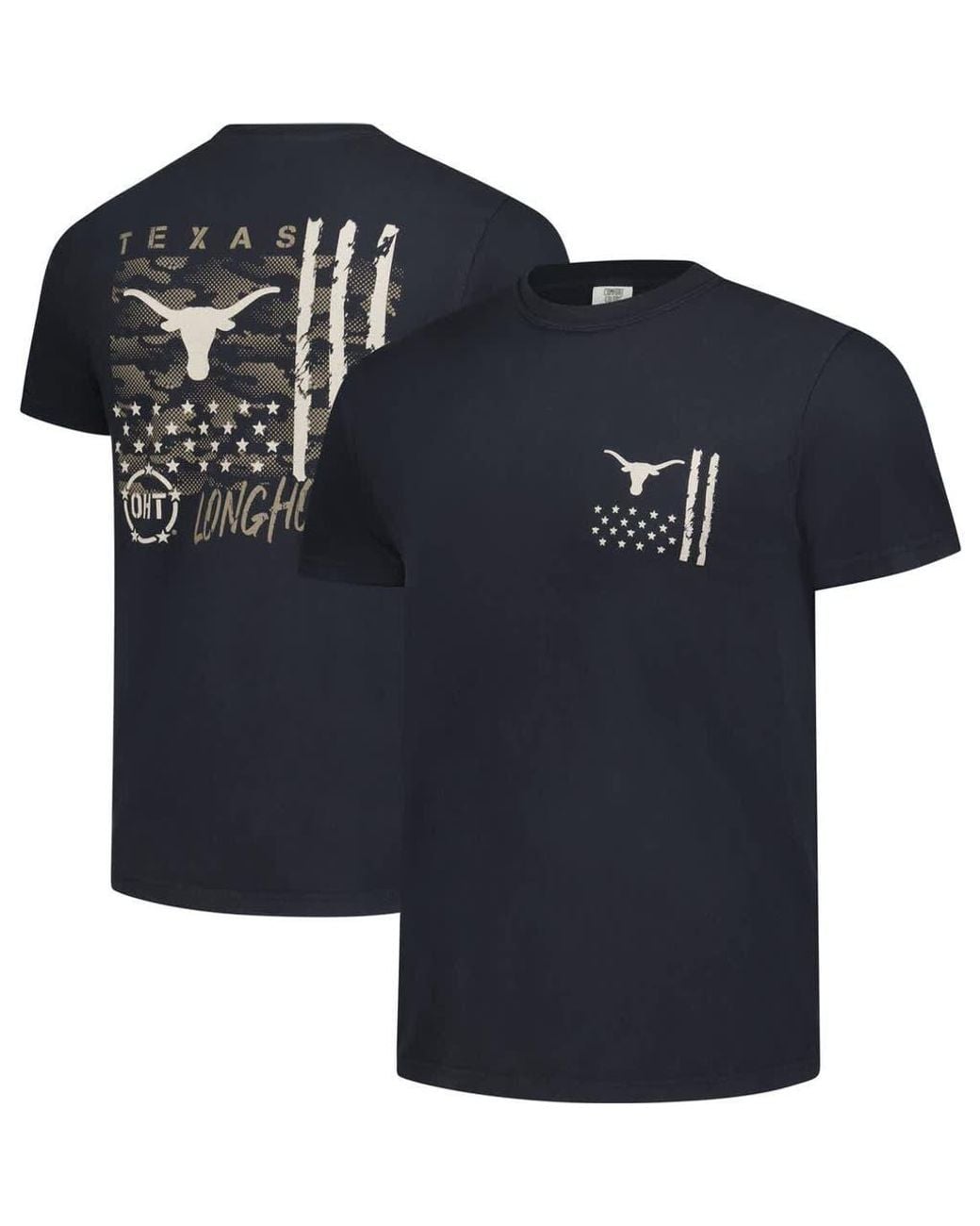 Texas One Color Image One Texas Longhorns Comfort Colors Oht Camo Overlay T-Shirt in ...