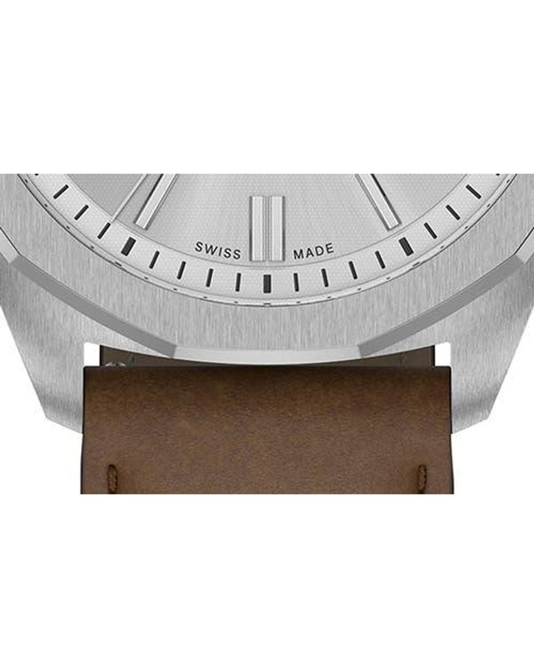 Tissot Prc 100 Solar Quartz Leather Strap Watch, 39Mm in Metallic for ...