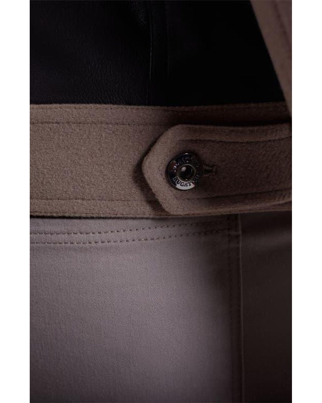 Bugatchi Brown Hybrid Melton & Wool Trucker Jacket for men