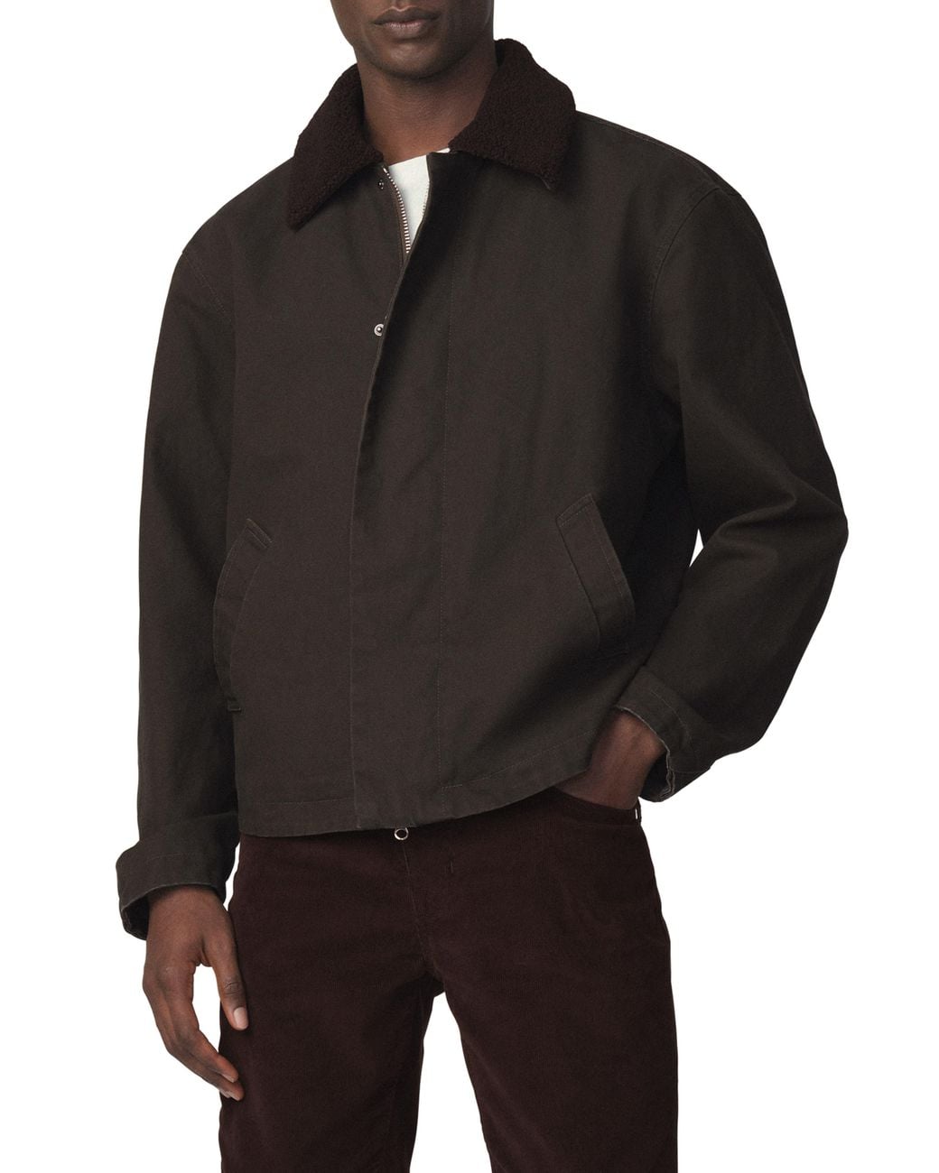 Joe's Jeans Black Canvas Utility Jacket for men