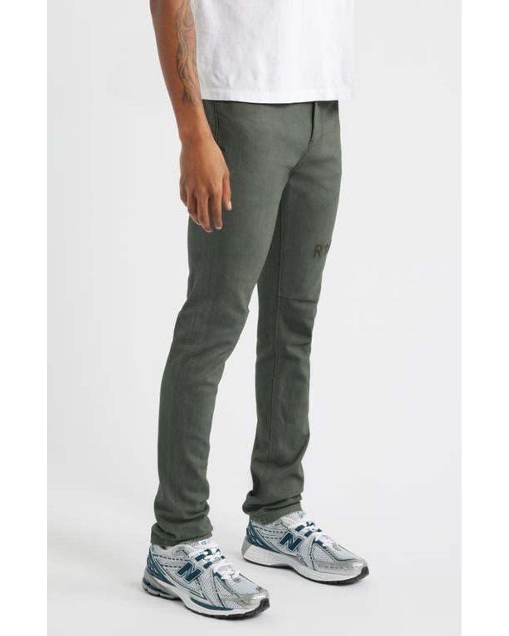 RTA Bryant Mid Rise Skinny Jeans in Gray for Men | Lyst