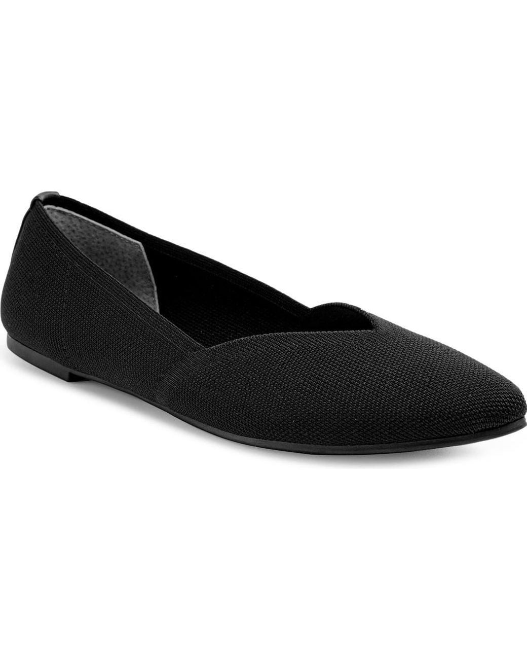 Me Too Black Alivia Pointed Toe Flat