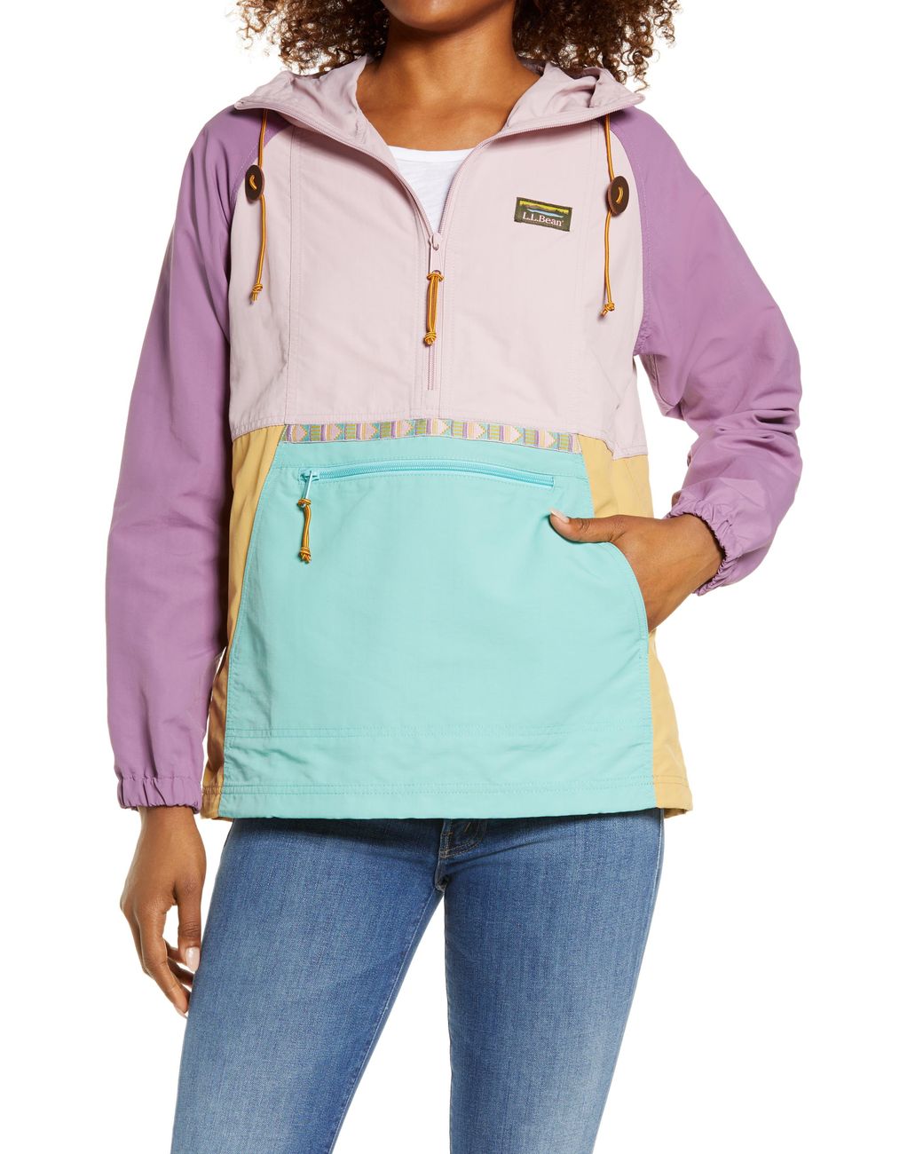 L.L. Bean Mountain Classic Women's Packable Water Resistant Half Zip