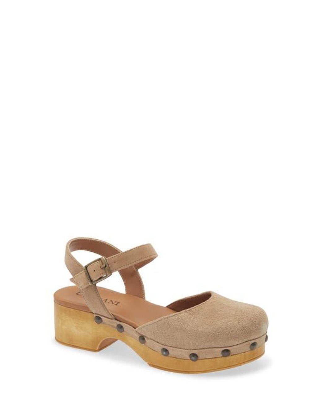 Cordani Winston Ankle Strap Platform Clog in Brown | Lyst