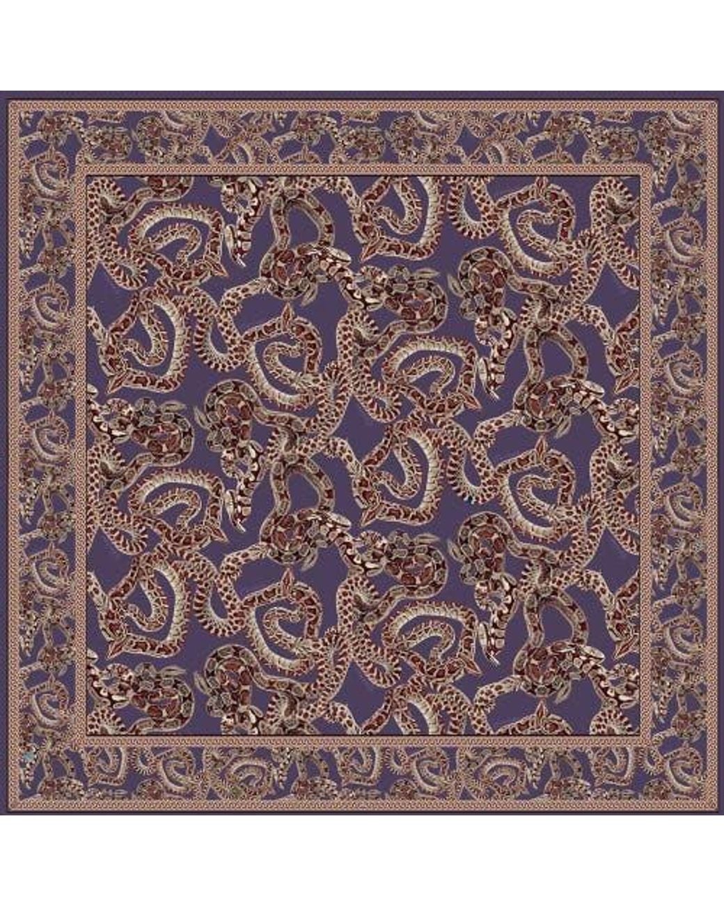 Monzlapur Red Silk Snake Scarf