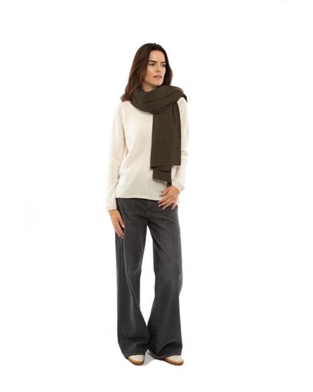 Monticelli Cashmere Double-Knit Pure Cashmere Cape Wrap in Brown | Lyst