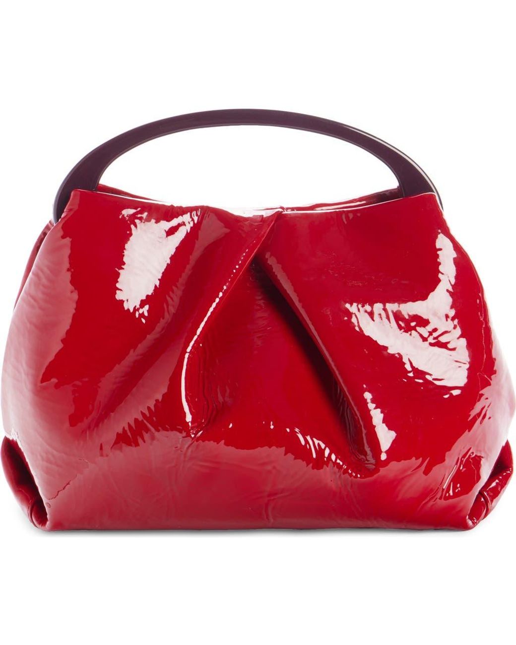 クラッチバッグ Dries van noten Patent clutch Red Patent Leather Clutch by Dries Van Noten on Sale